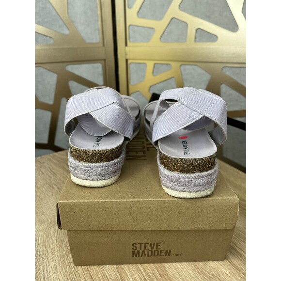 Steve Madden Light Purple Kids Platform Sandals - Picture 9 of 10